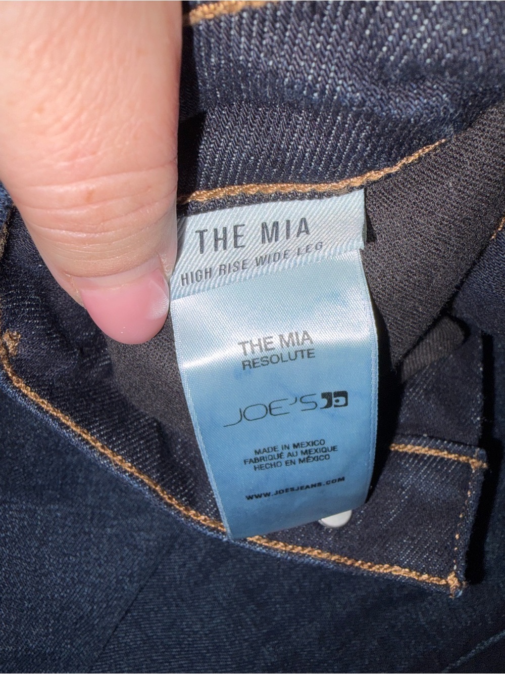 Joe's Jeans Dark Indigo Wide Leg High-Rise Jeans - Picture 5 of 15